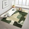 2 x 6 ft Polyester Imitation  Gray Rectangular Hallway Bathroom Entryway Kitchen Office Color Block Printed Modern Washable Area Rug - 2 of 4