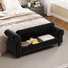 CAVINAS Modern Upholstered Nails Tufted Ottoman Bench with Storage,Button Tufted Storage Ottoman for Living Room - 3 of 4