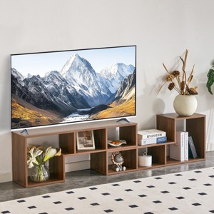 Modern Modular TV Stand for 45-80 Inch TV, Adjustable Media Console with Open Storage Shelves for Living Room-3irtyhousy - 1 of 4