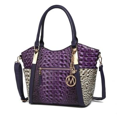MKF Collection Janise Women's Croc Embossed Tote Bag by Mia K