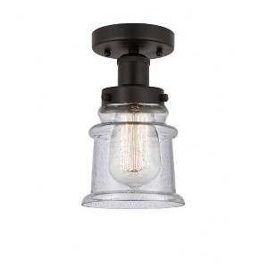 Canton - 1 Light Semi-Flush Mount In Industrial Style-9.25 Inches Tall and 5.25 Inches Wide - 1 of 1