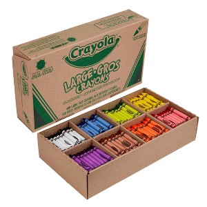 Crayola Large Crayons Bulk 400ct, Art Classroom Must Haves for Preschool Teachers, Kids School Supplies, 8 Classic Colors - 1 of 4