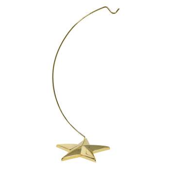 Northlight 12" Gold-tone 5 Point Star Metal Christmas Ornament Display Stand
