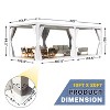 Erommy Outdoor Louvered Aluminum Pergola - 4 of 4