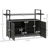 NicBex 1 Drawer Rolling Kitchen Island Cart with 2 Open Shelves,Kitchen Island on Wheels with Storage,Island Table for Kitchen - 2 of 4