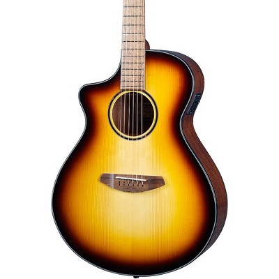 Breedlove Discovery Spruce-Mahogany Left-Handed Concert Acoustic-Electric Guitar Edge Burst
