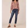 Women's Three Quarter Blouson Printed Woven Top - Democracy - 4 of 4
