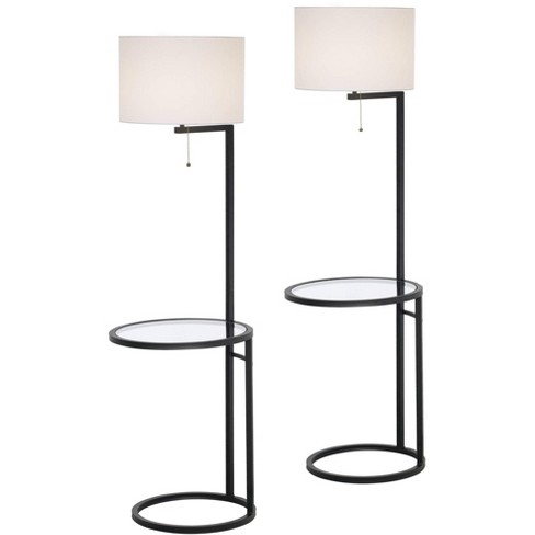 360 Lighting Modern Tall Floor Lamps, Modern Tray Table Floor Lamp