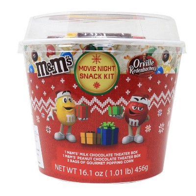 M&M's Holiday Gourmet Movie Night Snack Kit Variety Pack - 16.1oz