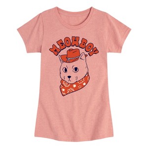 Girls' - Instant Message - Barn Cat Fitted Short Sleeve Graphic T-Shirt - 1 of 4