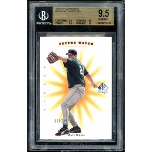Matt White Rookie Card 2001 Upper Deck SP Authentic #226 BGS 9.5 (9.5 9.5 9.5 10) - 1 of 2