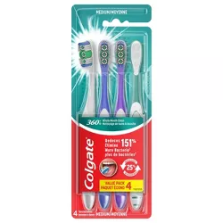 Colgate 360 Toothbrush - Medium - 4ct