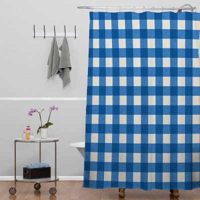 Ninola Design Soft Flowers Shower Curtain Blue - Deny Designs