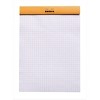 Rhodia Staplebound Notepad - Graph 80 sheets - 6 x 8 1/4 - Orange cover - 2 of 4