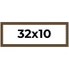 PosterPalooza | Panoramic Sculpted Gold Picture Frame - UV Acrylic, Foam Board Backing, Hanging Hardware - 2 of 4