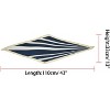 Allegra K Women's Satin Rhombus Stripe Print Summer Ponytail Neckerchief - 3 of 4