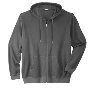 Boulder Creek by KingSize  Thermal Waffle Zip Hoodie - 1 of 4