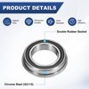 Unique Bargains Chrome Steel Rubber Shielded Flanged Ball Bearing - 2 of 4
