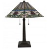 Amora Lighting Tiffany Style Multi Color Mission Table Lamp 22" High - 3 of 3