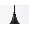 Elegant Lighting Nora 1 Light Black plug-in pendant - 4 of 4