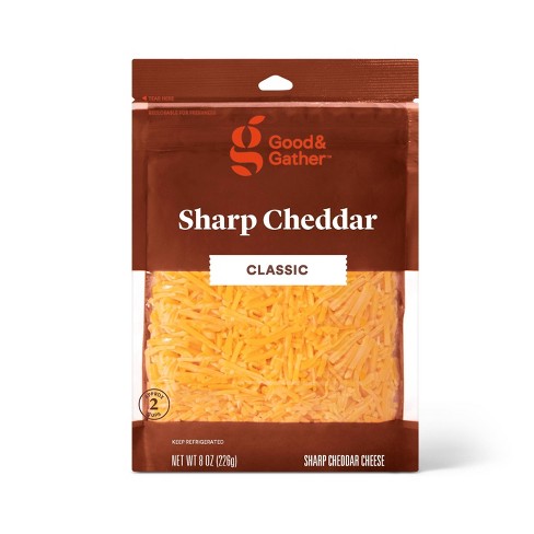 Shredded Sharp Cheddar Cheese - 8oz - Good & Gather™ - image 1 of 2