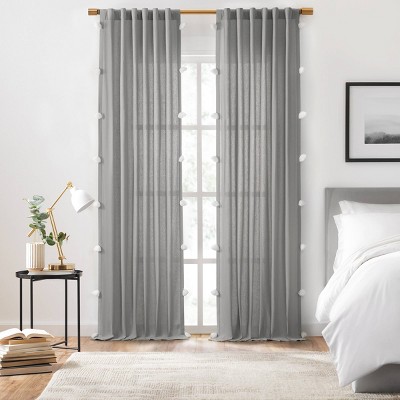 mercantile drop cloth light filtering curtain panel