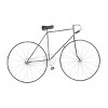 Metal Bike Wall Decor with Seat and Handles Black - Olivia & May: Iron Artwork, Rectangular Pedal Detail, Indoor Display - 2 of 4