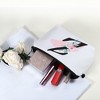 Unique Bargains Large Capacity Zipper Personalized Small Makeup Bag White - 3 of 4