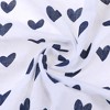 INSPIRE CHIC Women's Heart Printed Cotton Linen Lace Trim Square Scarves 1Pc - 4 of 4