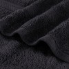 Chevron Zero Twist Cotton Solid and Jacquard Hand Towel Set of 6 by Blue Nile Mills - 4 of 4