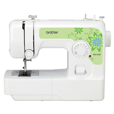 Brother SM1400 14-Stitch Floral Sewing Machine in White and Green