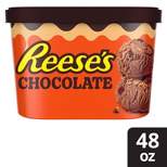 REESE'S Chocolate Frozen Dairy Dessert with Reese's Peanut Butter Cups & Peanut Butter Swirl – 48oz