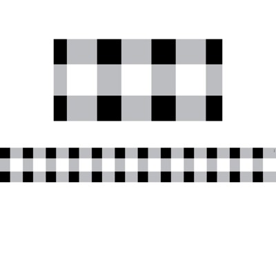 Creative Teaching Press Buffalo Check EZ Border, 48 Feet (Pack of 6)