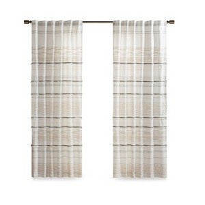 DSVIMOY Curtain Panels, Cotton Printed Curtain Panel with tassel trim and Lining for Living Room, Bedroom, Multicolor, 84"*50"*0.13" - 1 of 4