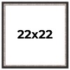 PosterPalooza | Square Simple Silver Picture Frame - UV Acrylic, Foam Board Backing, Hanging Hardware - 2 of 4