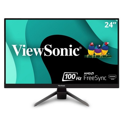 ViewSonic VX2467-MHD 24 Inch 1080p Gaming Monitor with 100Hz, 1ms, Ultra-Thin Bezels, FreeSync, Eye Care, HDMI, VGA, and DP