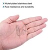 Unique Bargains Stainless Steel Quick Lock Design Fishing Snaps 100 Pcs - 4 of 4