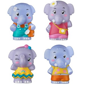 Timber Tots: Elephant Family - 4 Mini Figures, Jungle Playset, Kids-Toddlers - 1 of 4