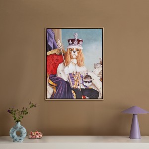 Gulches King Charles Spaniel III Framed Canvas Wall Art - Regal Canine Elegance - 1 of 4