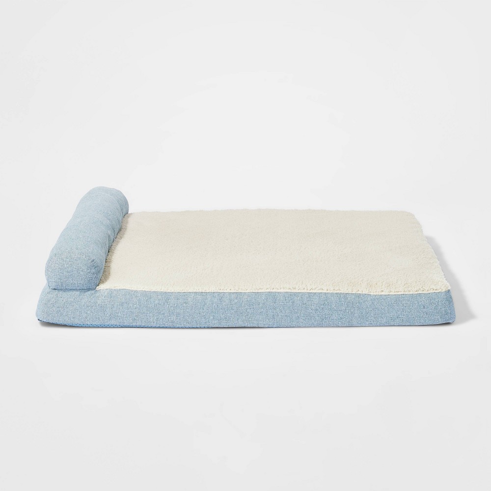 Sofa Bolster Dog Bed - XL - Light Blue - Boots & Barkley™