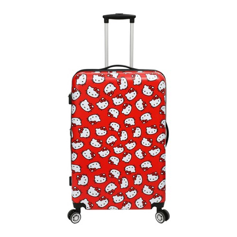 Hello Kitty All Over Print 28 Suitcase With 360 Degree Wheels And Retractable Handle