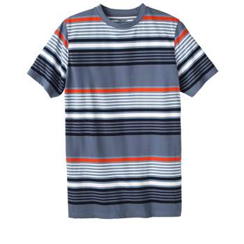 KingSize Men's Big & Tall Shrink-Less Lightweight Longer-Length Crewneck T-Shirt