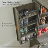SinCiDo Fluted Kitchen Pantry with 4 Doors and Adjustable Shelves, 72″ Tall Modern Pantry Cabinet with Drawer, Wood Cupboard for Kitchen - 4 of 4
