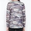 Women's Camo Keyhole Knot Top - Shirley Stone - 3 of 4