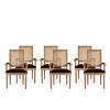 Christopher Knight Home Maria French Country Wood and Cane Upholstered Dining Chairs (Set of 6) - 2 of 4