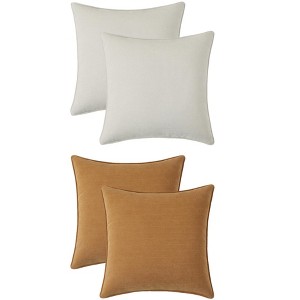 REGALWOVEN 4 Pcs Solid Chenille Soft Couch Throw Pillow Covers for Sofa Living Room Home Decor 20 x 20 Inch - 1 of 4