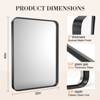TUYOHW 30x22 Inch Wall Mount Bathroom Mirror,Modern Wall Mount Vanity Mirror for Bathroom,Entryway(Horizontal & Vertical) - 3 of 4