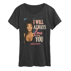 Women's - Whitney Houston - Always Love You Short Sleeve Graphic T-Shirt - 1 of 4