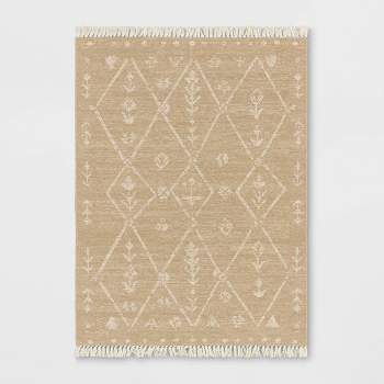 5'x7' Tapestry Rectangular Woven Outdoor Area Rug Multicolor Neutrals - Threshold™