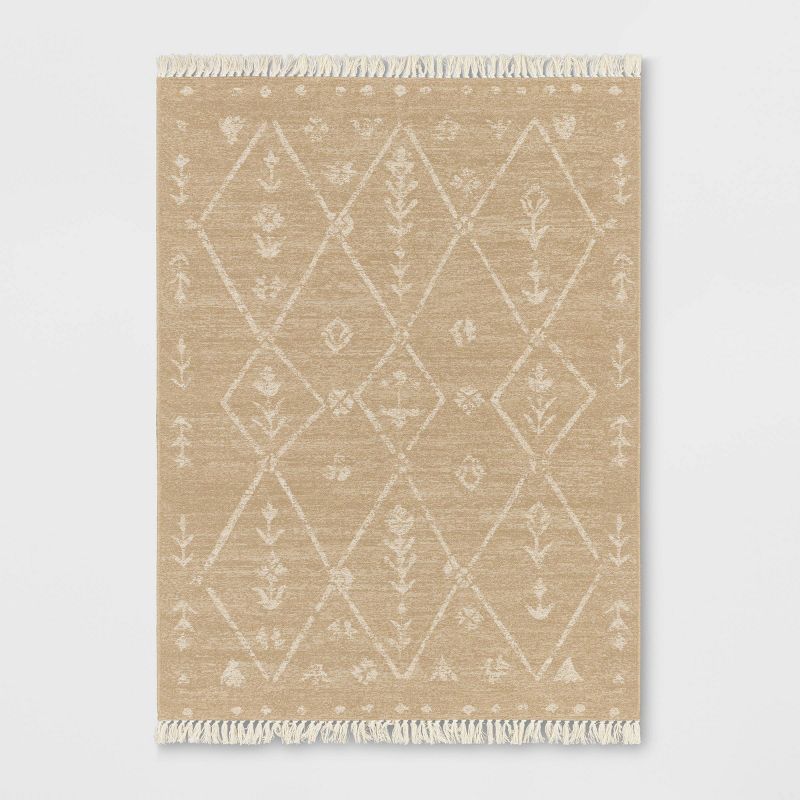 5&#39;x7&#39; Tapestry Rectangular Woven Outdoor Area Rug Multicolor Neutrals - Threshold&#8482;, 1 of 6